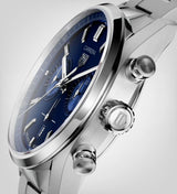 Tag Heuer Carrera Chronograph Blue Dial Silver Steel Strap Watch for Men - CBN2011.BA0642 Buy Now By Tag Heuer