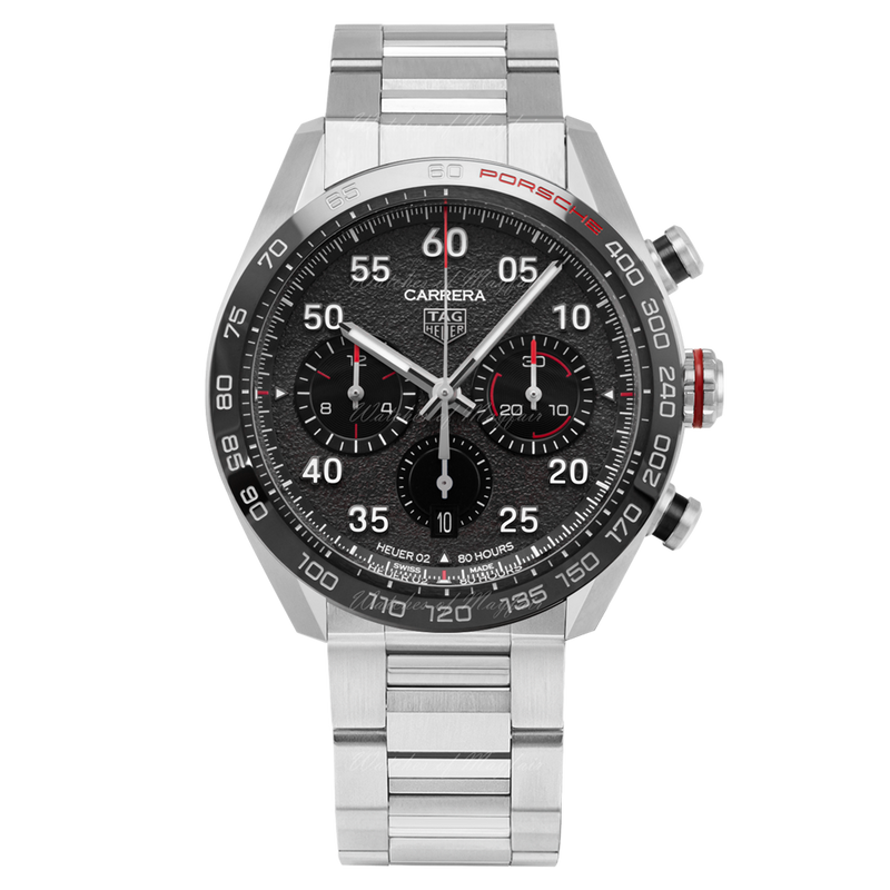 Tag Heuer Carrera Porsche Chronograph Grey Dial Silver Steel Strap Watch for Men - CBN2A1F.BA0643 Buy Now By Tag Heuer