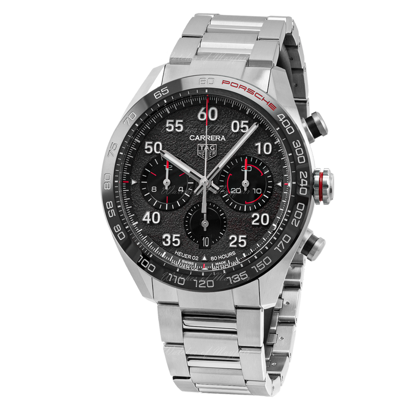 Tag Heuer Carrera Porsche Chronograph Grey Dial Silver Steel Strap Watch for Men - CBN2A1F.BA0643 Buy Now By Tag Heuer