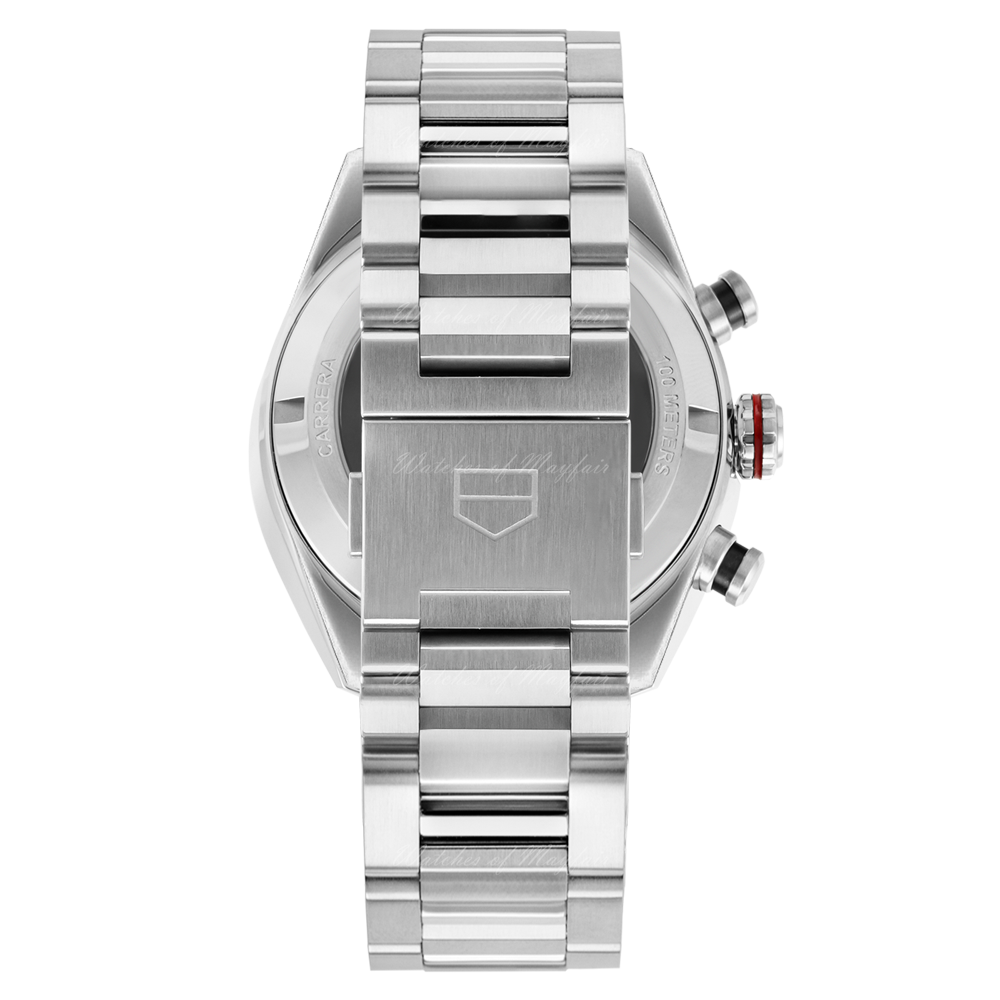 Tag Heuer Carrera Porsche Chronograph Grey Dial Silver Steel Strap Watch for Men - CBN2A1F.BA0643