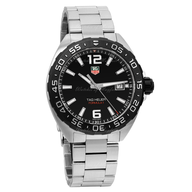 Shop Tag Heuer Formula 1 Black Dial Watch for Men - WAZ1110.BA0875 in USA