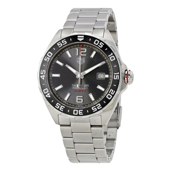 Tag Heuer Formula 1 Calibre 5 Chronograph Anthracite Dial Silver Steel Strap Watch for Men - WAZ2011.BA0842 Buy Now By Tag Heuer