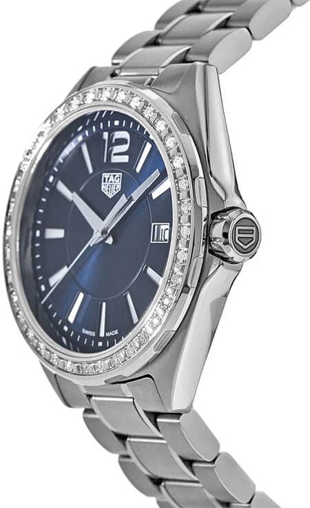 Shop Tag Heuer Formula 1 Quartz Diamonds Blue Dial Silver Steel Strap Watch for Women - WBJ1316.BA0666 in USA