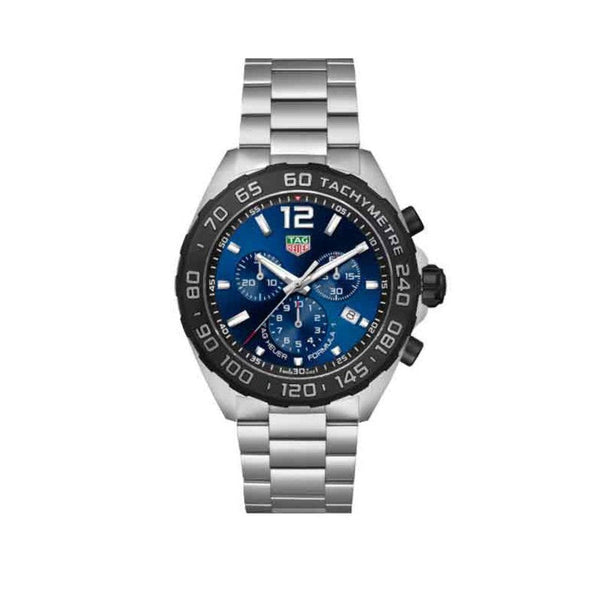 Shop Tag Heuer Formula 1 Chronograph Blue Dial Silver Steel Strap Watch for Men - CAZ101AV.BA0842 in USA