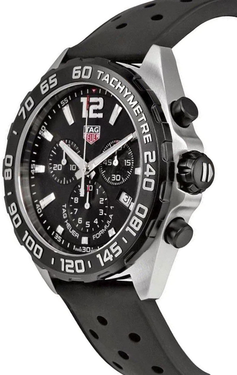 Tag Heuer Formula 1 Black Dial Black Leather Strap Watch for Men - CAZ1010.FT8024 Buy Now By Tag Heuer