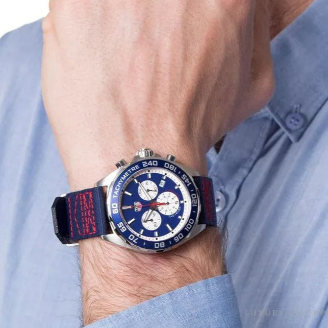 Tag Heuer Formula 1 Redbull Edition Chronograph Blue Dial Blue NATO Strap Watch for Men - CAZ1018.FC8213 Buy Now By Tag Heuer