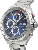 Shop Tag Heuer Formula 1 Automatic Chronograph Blue Dial Silver Strap Watch for Men - CAZ2015.BA0876 in USA
