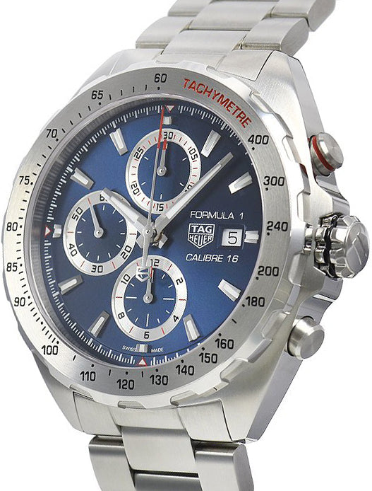 Shop Tag Heuer Formula 1 Automatic Chronograph Blue Dial Silver Strap Watch for Men - CAZ2015.BA0876 in USA
