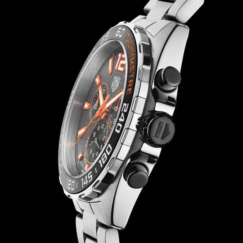 Shop Tag Heuer Formula 1 Chronograph Ceramic Black Dial Silver Steel Strap Watch for Men - CAZ101AH.BA0842 in USA