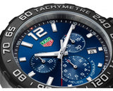 Shop Tag Heuer Formula 1 Chronograph Blue Dial Silver Steel Strap Watch for Men - CAZ101AV.BA0842 in USA