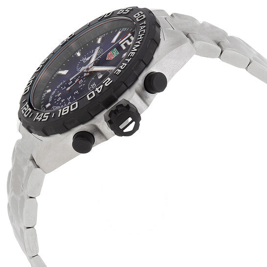 Shop Tag Heuer Formula 1 Chronograph Blue Dial Silver Steel Strap Watch for Men - CAZ101AV.BA0842 in USA