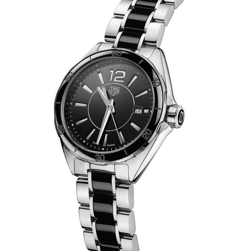 Shop Tag Heuer Formula 1 Quartz Black Dial Two Tone Steel Strap Watch for Women - WBJ141AA.BA0973 in USA