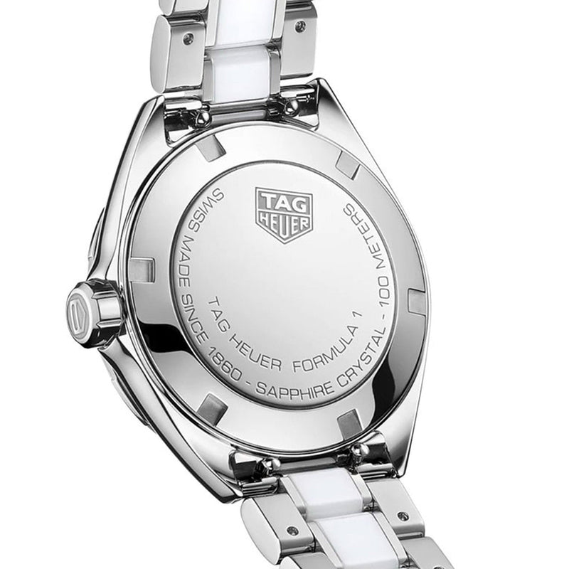 Shop Tag Heuer Formula 1 Quartz White Dial Two Tone Steel Strap Watch for Women - WBJ141AC.BA0974 in USA