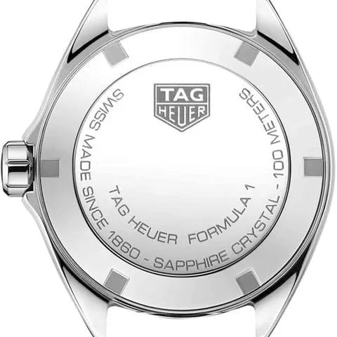 Shop Tag Heuer Formula 1 Quartz Mother of Pearl White Dial Silver Steel Strap Watch for Women - WBJ1418.BA0664 in USA