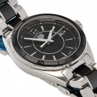 Shop Tag Heuer Formula 1 Quartz Black Dial Two Tone Steel Strap Watch for Women - WBJ141AA.BA0973 in USA