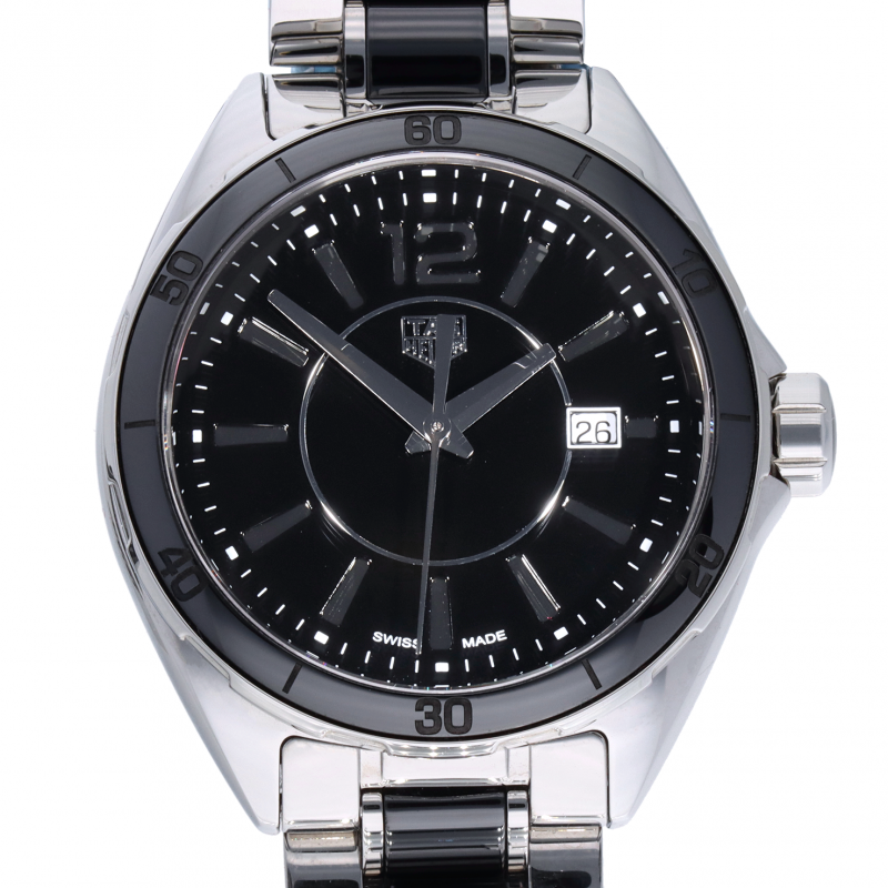 Shop Tag Heuer Formula 1 Quartz Black Dial Two Tone Steel Strap Watch for Women - WBJ141AA.BA0973 in USA