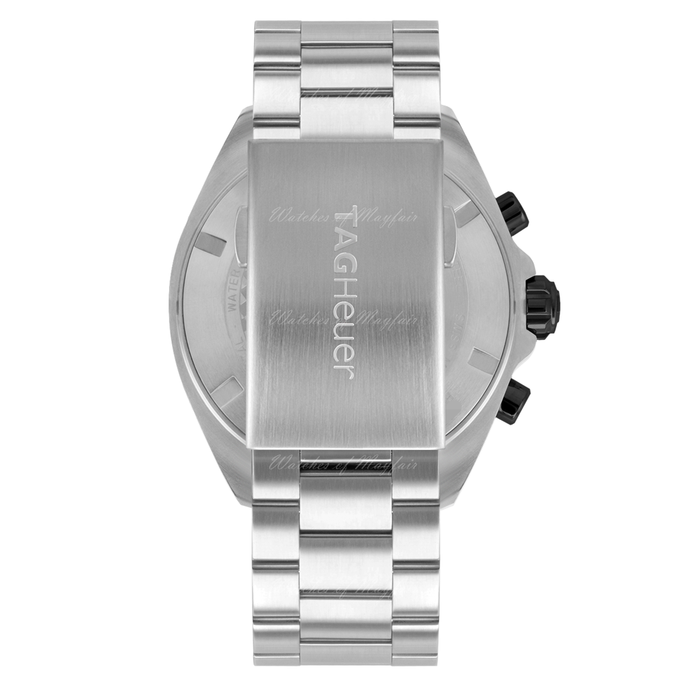 Tag Heuer Formula 1 Chronograph Ceramic Black Dial Silver Steel Strap Watch for Men - CAZ101AH.BA0842