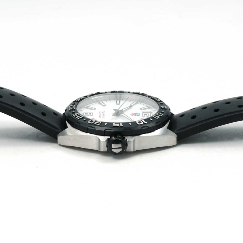 Tag Heuer Formula 1 Quartz White Dial Black Rubber Strap Watch for Men - WAZ1111.FT8023 Buy Now By Tag Heuer