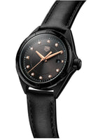 Shop Tag Heuer Formula 1 Diamonds Black Dial Black Leather Strap Watch for Women - WBJ1417.FC8234 in USA