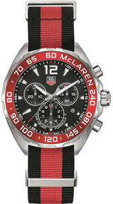 Tag Heuer Formula 1 McLaren Limited Edition Chronograph Black Dial Two Tone NATO Strap Watch for Men - CAZ1112.FC8188 Buy Now By Tag Heuer