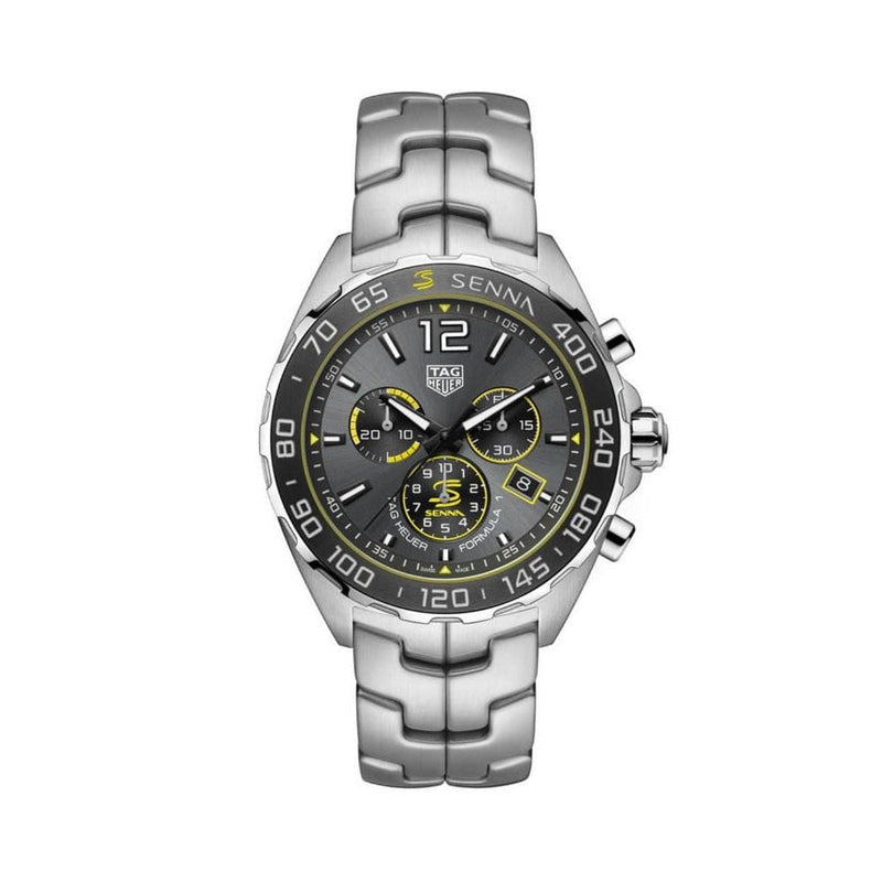 Tag Heuer Formula 1 Ayrton Senna Special Edition Grey Dial Silver Steel Strap Watch for Men - CAZ101AF.BA0637 Buy Now By Tag Heuer