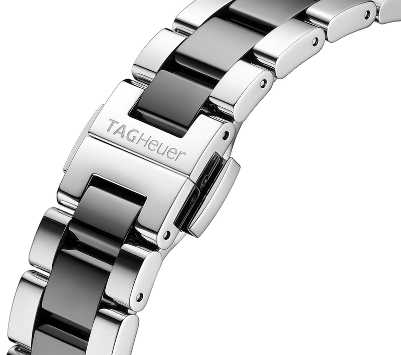 Tag Heuer Aquaracer Quartz Black Dial Two Tone Steel Strap Watch for Men - WAY131A.BA0913 Buy Now By Tag Heuer