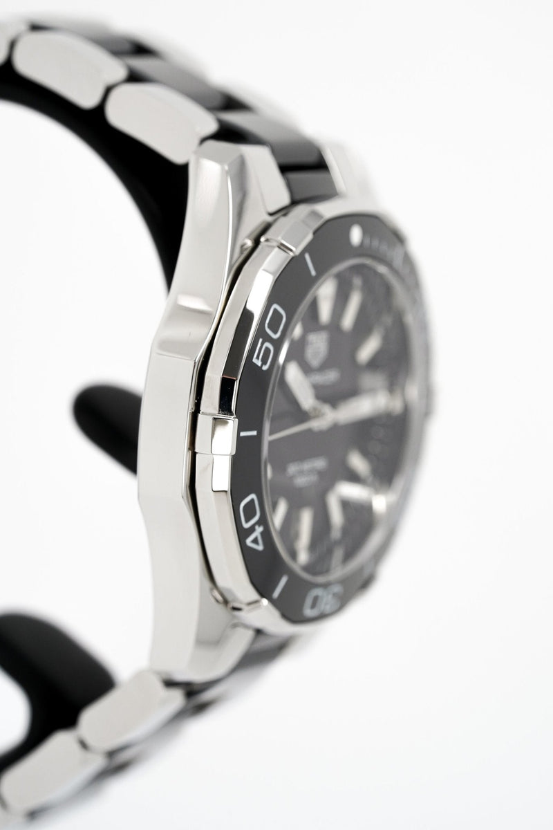 Tag Heuer Aquaracer Quartz Black Dial Two Tone Steel Strap Watch for Men - WAY131A.BA0913 Buy Now By Tag Heuer