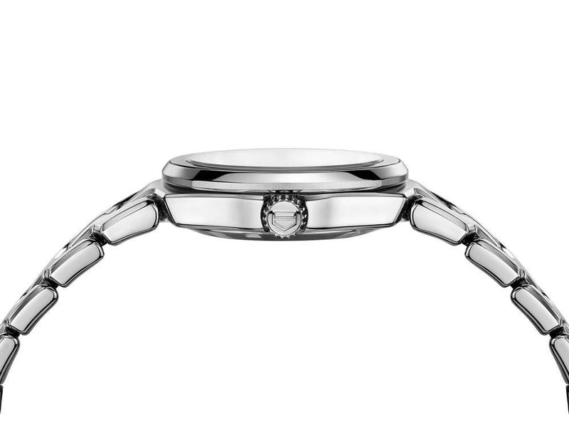 Shop Tag Heuer Link Quartz Diamonds Mother of Pearl Dial Silver Steel Strap Watch for Women - WBC1312.BA0600 in USA