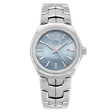 Shop Tag Heuer Link Quartz Mother of Pearl Dial Silver Steel Strap Watch for Women - WBC1311.BA0600 in USA