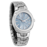 Shop Tag Heuer Link Quartz Mother of Pearl Dial Silver Steel Strap Watch for Women - WBC1311.BA0600 in USA