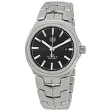 Shop Tag Heuer Link Quartz Black Dial Silver Steel Strap Watch for Women - WBC2110.BA0603 in USA