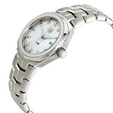 Shop Tag Heuer Link Quartz Diamonds Mother of Pearl Dial Silver Steel Strap Watch for Women - WBC1312.BA0600 in USA