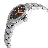 Shop Tag Heuer Link Quartz Diamonds Black Dial Silver Steel Strap Watch for Men - WBC131G.BA0649 in USA