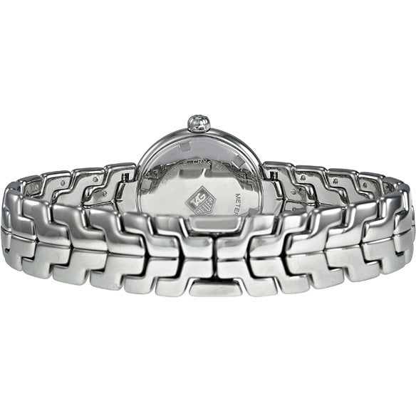 Shop Tag Heuer Link Diamonds Mother of Pearl Dial Silver Steel Strap Watch for Women - WAT1411.BA0954 in USA