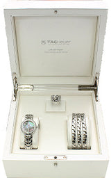 Tag Heuer Link Trilogy Cameron Diaz Diamonds Mother of Pearl Dial Silver Steel Strap Watch for Women - WAT1419.BA0954 Buy Now By Tag Heuer