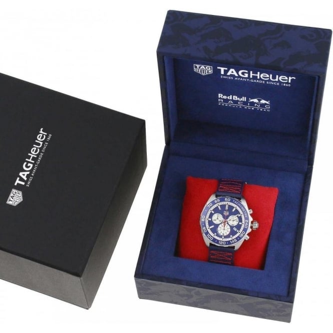 Tag Heuer Formula 1 Redbull Edition Chronograph Blue Dial Blue NATO Strap Watch for Men - CAZ1018.FC8213 Buy Now By Tag Heuer