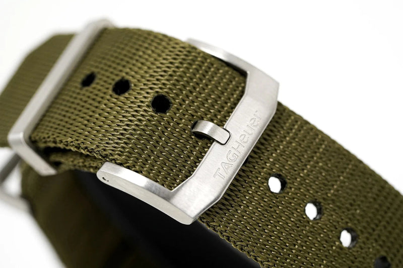 Tag Heuer Aquaracer Black Dial Khakhi Green NATO Strap Watch for Men - WAY101E.FC8222 Buy Now By Tag Heuer