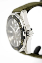 Tag Heuer Aquaracer Black Dial Khakhi Green NATO Strap Watch for Men - WAY101E.FC8222 Buy Now By Tag Heuer