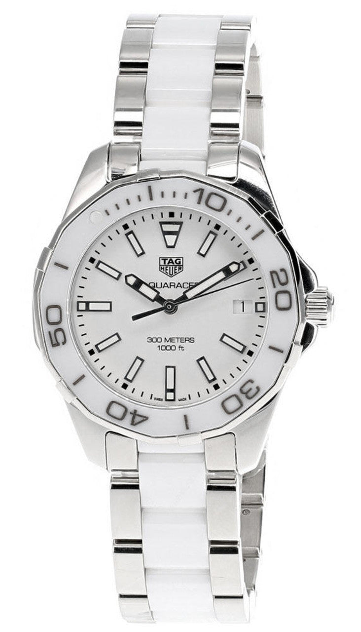 Shop Tag Heuer Aquaracer White Dial Watch for Women - WAY131B.BA0914 in USA