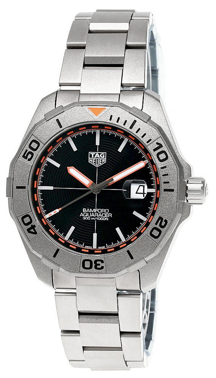 Tag Heuer Aquaracer Bamford Automatic Black Dial Grey Steel Strap Watch for Men - WAY208F.BF0638 Buy Now By Tag Heuer