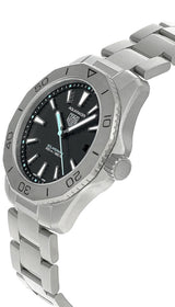 Tag Heuer Aquaracer Professional 200 Solargraph Quartz Black Dial Silver Steel Strap Watch for Men - WBP1180.BF0000 Buy Now By Tag Heuer