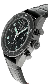 Tag Heuer Autavia Chronometer Flyback Chronograph Black Dial Black Leather Strap Watch for Men - CBE511C.FC8280 Buy Now By Tag Heuer