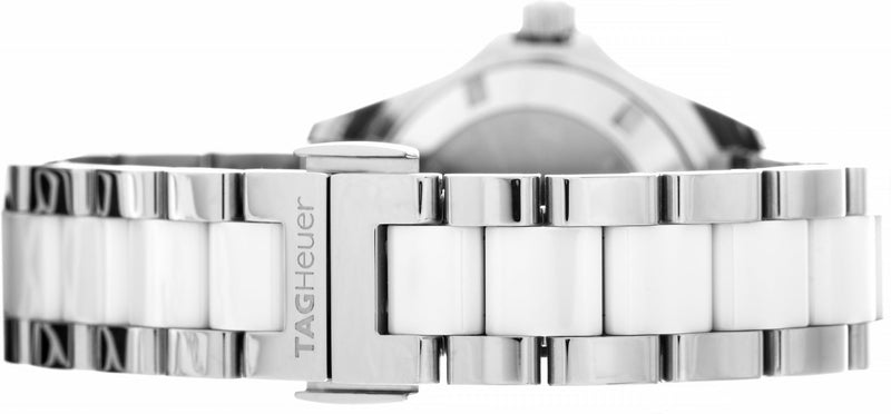 Shop Tag Heuer Aquaracer Diamonds White Dial Two Tone Steel Strap Watch for Women - WAY131H.BA0914 in USA
