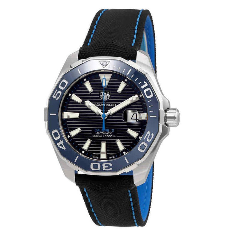Shop Tag Heuer Aquaracer Black Dial Watch for Men - WAY201C.FC6395 in USA