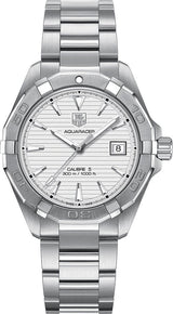 Tag Heuer Aquaracer Automatic White Dial Silver Steel Strap Watch for Men - WAY2111.BA0928 Buy Now By Tag Heuer
