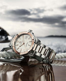 Tag Heuer Aquaracer Calibre 5 Automatic White Dial Two Tone Steel Strap Watch for Men - WAY2150.BD0911