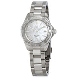 Shop Tag Heuer Aquaracer Mother of Pearl Dial Silver Steel Strap Watch for Women - WBD131A.BA0748 in USA