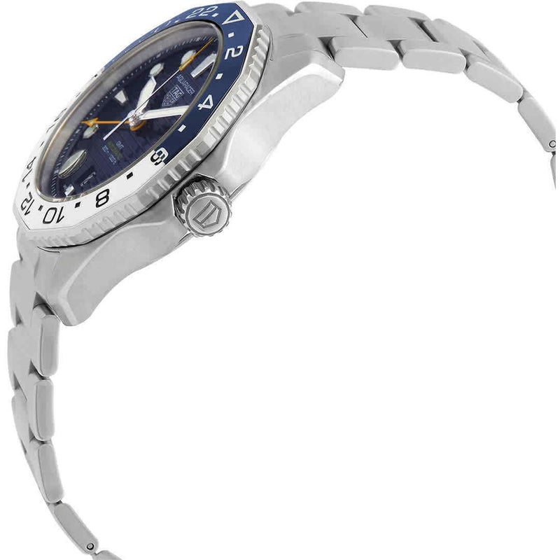 Tag Heuer Aquaracer Professional 300 GMT Automatic Blue Dial Silver Steel Strap Watch for Men - WBP2010.BA0632 Buy Now By Tag Heuer