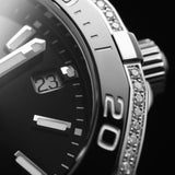 Tag Heuer Aquaracer Quartz Diamonds Black Dial Two Tone Steel Strap Watch for Women - WAY131G.BA0913 Buy Now By Tag Heuer