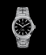Shop Tag Heuer Link Quartz Black Dial Silver Steel Strap Watch for Women - WBC2110.BA0603 in USA